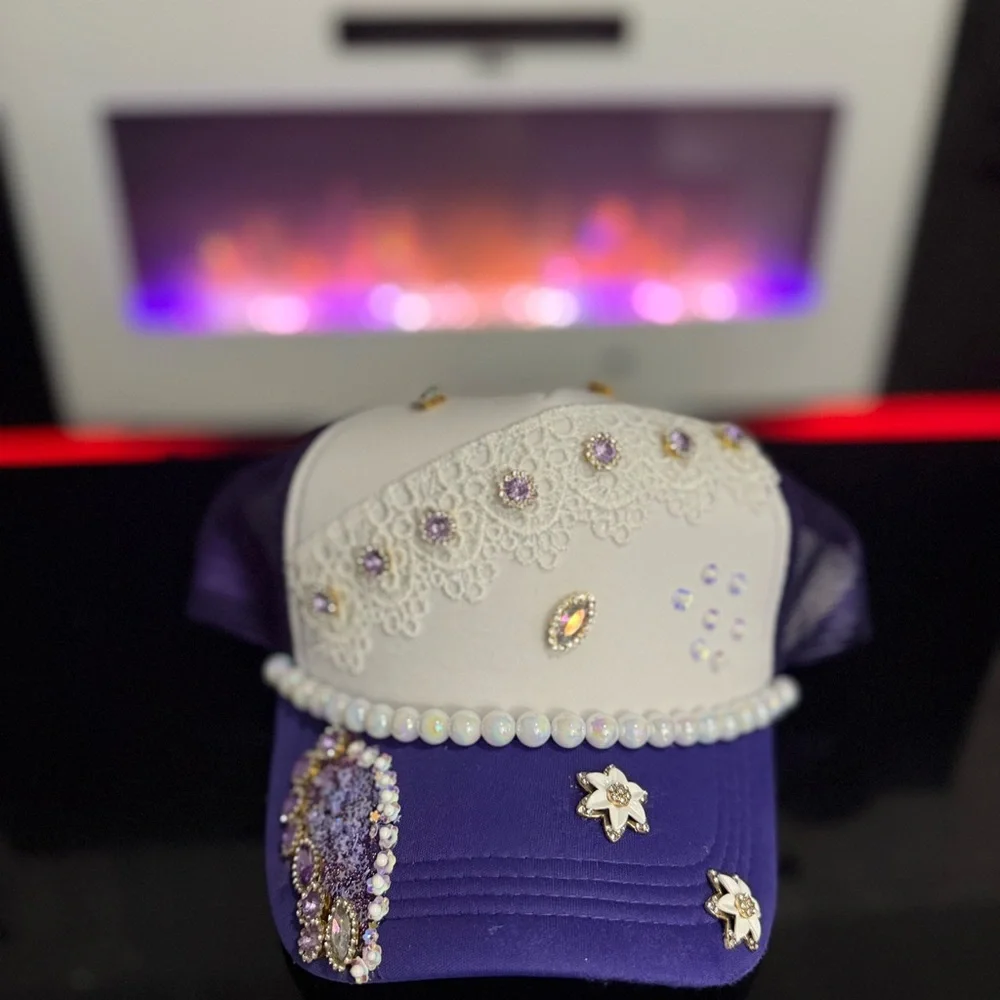 Charming Kids Hat with Butterfly and Ice Cream Design